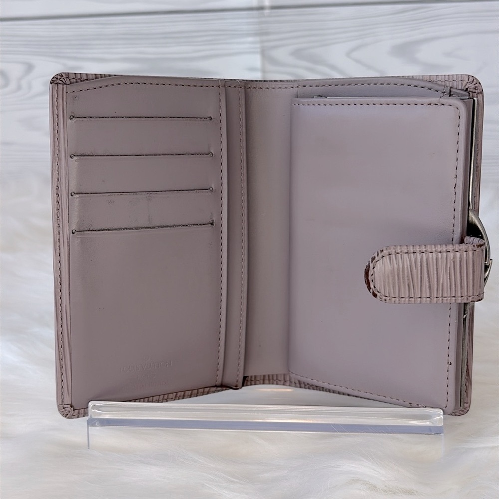 Louis Vuitton Grey/Taupe Textured Epi Leather Wallet - Picture 5 of 14